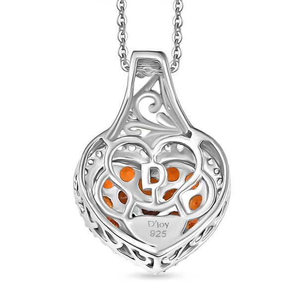 D'Joy AA Salamanca Feueropal, Weißer Zirkon Schmuckset ca. 50 cm 925 Silber rhodiniert, 925 Silber Rhodiniert und 750 Gelbgold Vermeil ca. 1.22 ct image number 5