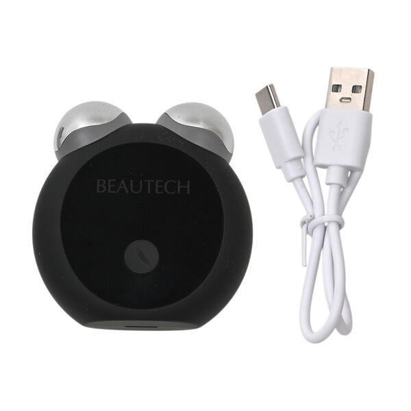 BEAUTECH - Mini-Gesichtsmassager, EMS-Technologie, PC-Material, 27.7x47x177 mm, Weiß Matt