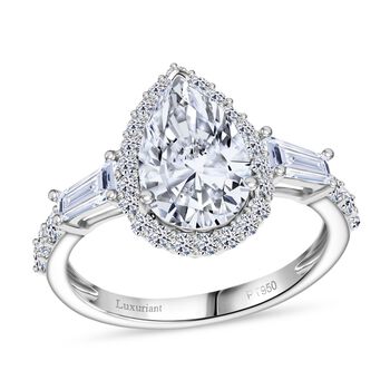 LUXURIANT IGI zertifizierter VS-EF Labor Diamant Ring in 950 Platin - 3 ct.