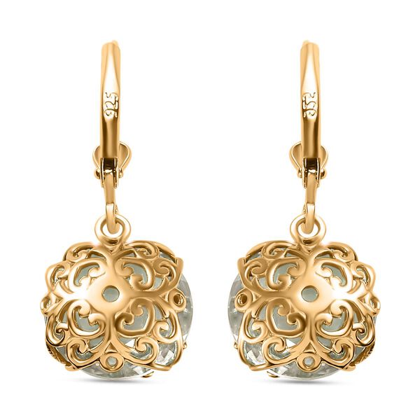 Prasiolith Ohrringe - 11,35 ct. image number 5