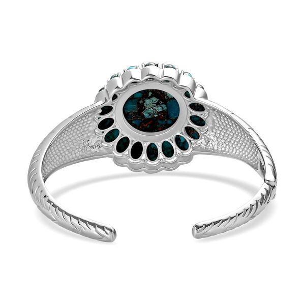 Blauer T&uuml;rkis-Armreif, 19 cm - 38,99 ct. image number 5