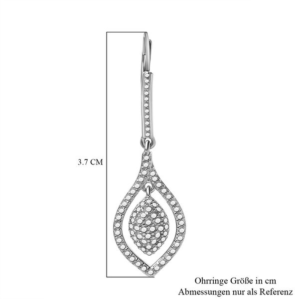 Ohrringe mit Diamantakzenten in Silberton image number 5