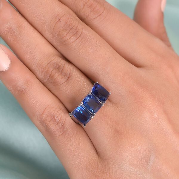 Ceylon Farbe Quarz Ring, Edelstahl (Gr&ouml;&szlig;e 21.00) ca. 5.03 ct image number 3