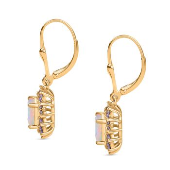 D'Joy Nat&uuml;rliche, &auml;thiopische Welo Opal und Tansanit Ohrringe - 2,27 ct.