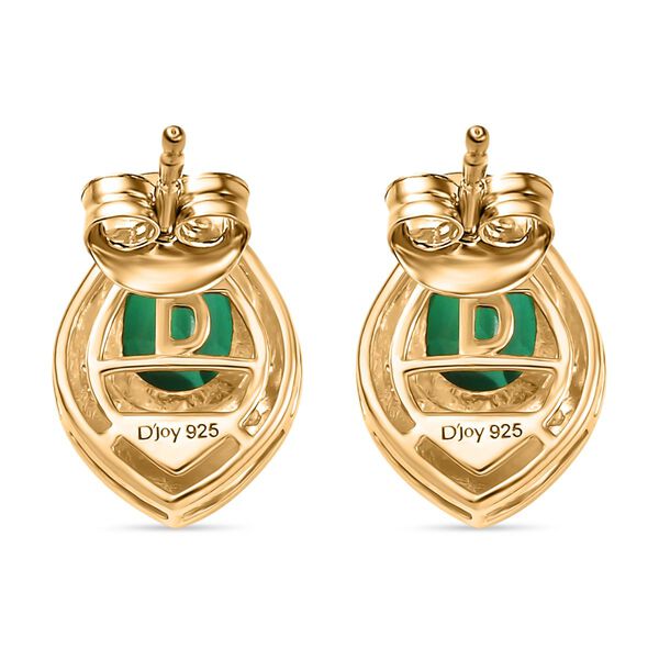 D’joy Pfau Quarz Triplette, Weißer Zirkon Ohrringe 925 Silber platiniert und vergoldet ca. 2.65 ct image number 4