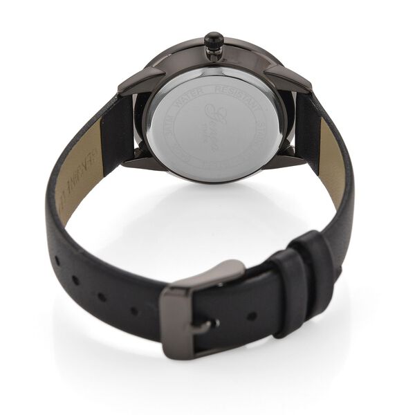 GENOA TIME - Armbanduhr Legierung, schwarzfarben, Zifferblatt Schwarz-Sunshine, 3 ATM wasserdicht image number 6