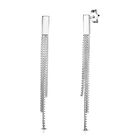 Dreireihige Ohrhänger, 925 Silber, ca. 1,50g