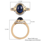 Masoala Saphir und Zirkon-Ring in Silber, 3,17 ct. image number 6