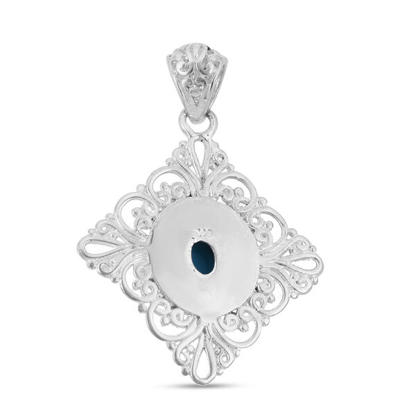 Royal Bali Kollektion - natürlicher Sleeping Beauty Türkis-Solitär-Anhänger in Silber, 1,20 ct. image number 4