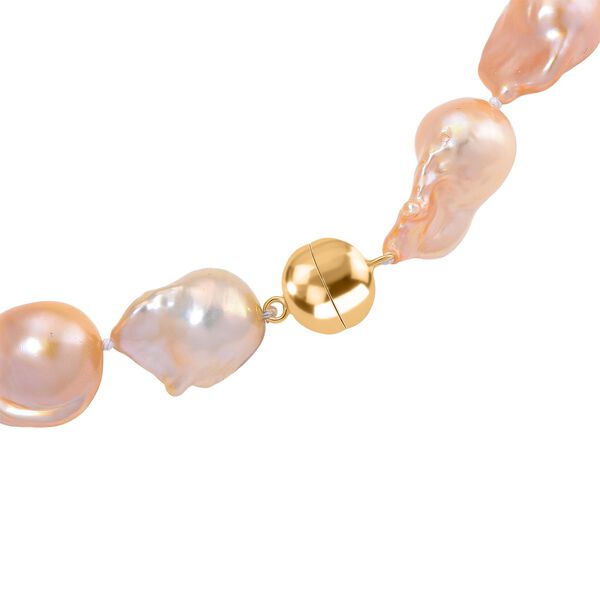 D'Joy S&uuml;&szlig;wasser Perle 50cm Halskette, 925 Silber vergoldet image number 5