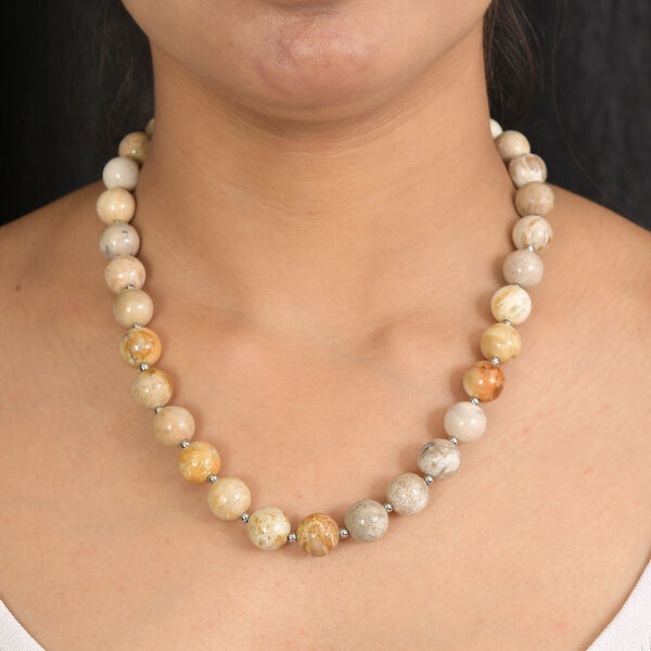 EverTrue mehrfarbige fossile Koralle 45cm Halskette - 350 ct. image number 3