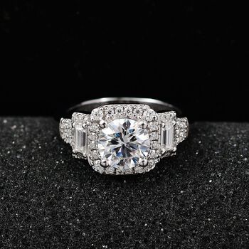 Moissanit Ring, ca. 2,13 ct