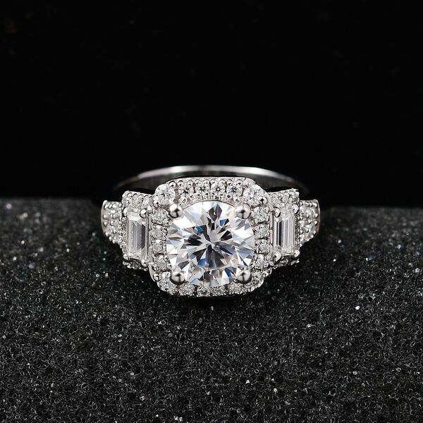 Moissanit Ring, ca. 2,13 ct image number 3