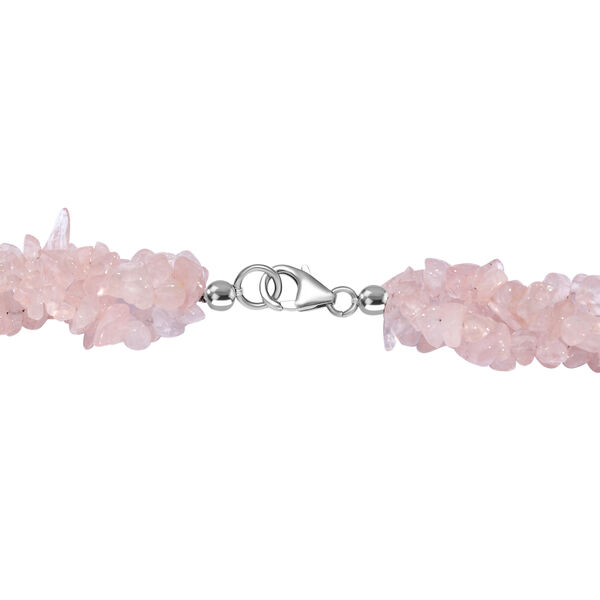 Rosenquarz Halskette, 50 cm - 370 ct. image number 4