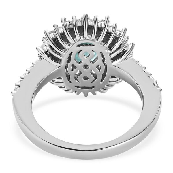 Grandidierit und Zirkon Ring 925 Silber platiniert  ca. 2,03 ct image number 6