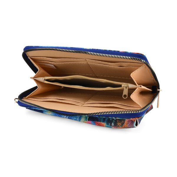 Frida Kahlo und Sternennacht Design Set, Shopper und Handy Umhängetasche, 40 x 12 x 35 cm, Marineblau image number 7