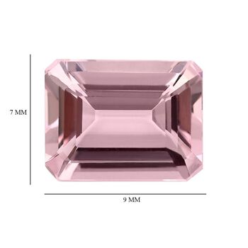 AAAA Rosa-Morganit, Facettiert, Oktagon-Schliff, ca. 9x7 mm, ca. 1.91 ct