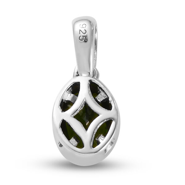Natürlicher Chromdiopsid-Anhänger, 925 Silber ca. 0.84 ct image number 5