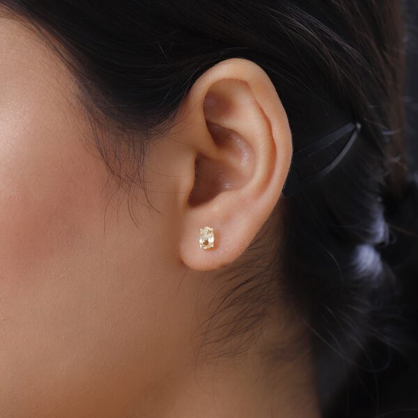 Citrin Ohrringe, 925 Silber ca. 0,92 ct image number 3