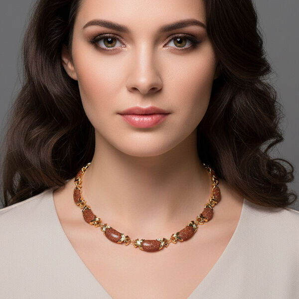 Sonnenstein 45+5cm Halskette - 250 ct. image number 2