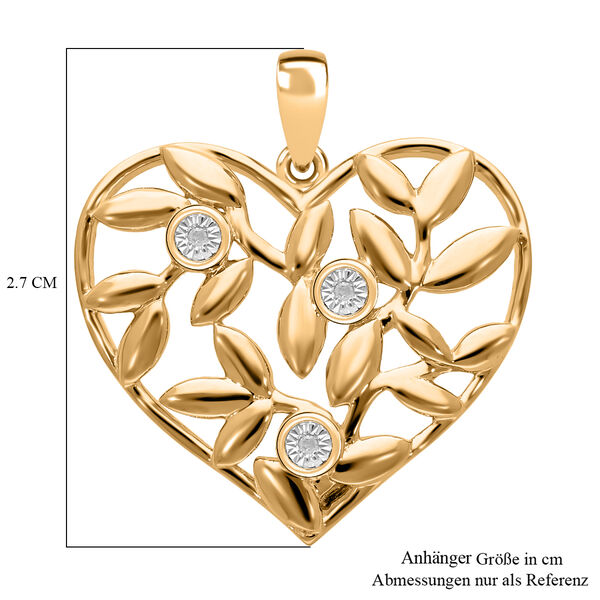 Herz Diamant Anhänger image number 5