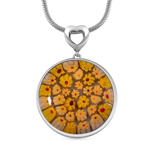 Murano-Stil Glas Schmuckset Reiner Edelstahl
