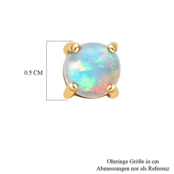 D'Joy AA natürliche, äthiopische Welo Opal Ohrringe, 925 Silber vergoldet - 0,71 ct. image number 5