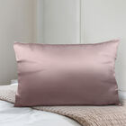 Serenity Night: Kissenbezug aus 100% Maulbeerseide, Größe 40x80 cm, Roségold