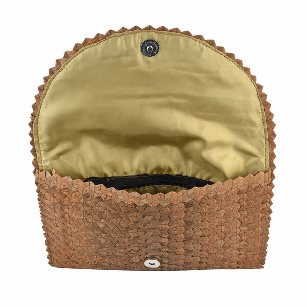 Handgemachte Clutch Tasche aus Palmbl&auml;ttern image number 3