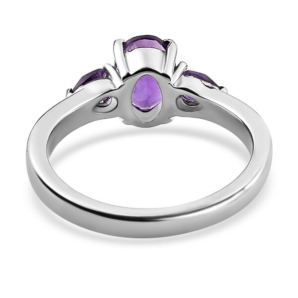 Afrikanischer Amethyst Ring, Edelstahl (Gr&ouml;&szlig;e 16.00) ca. 1,05 ct image number 6