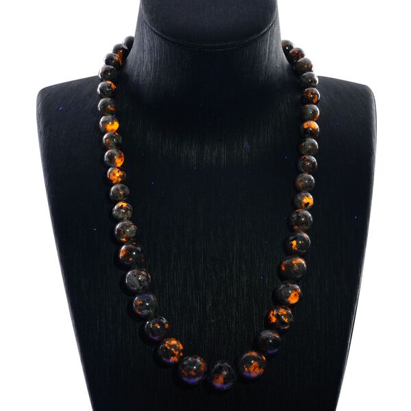 Nat&uuml;rliche Yooperlith-Halskette in Silber mit UV-Taschenlampe, 466,50 ct. image number 4