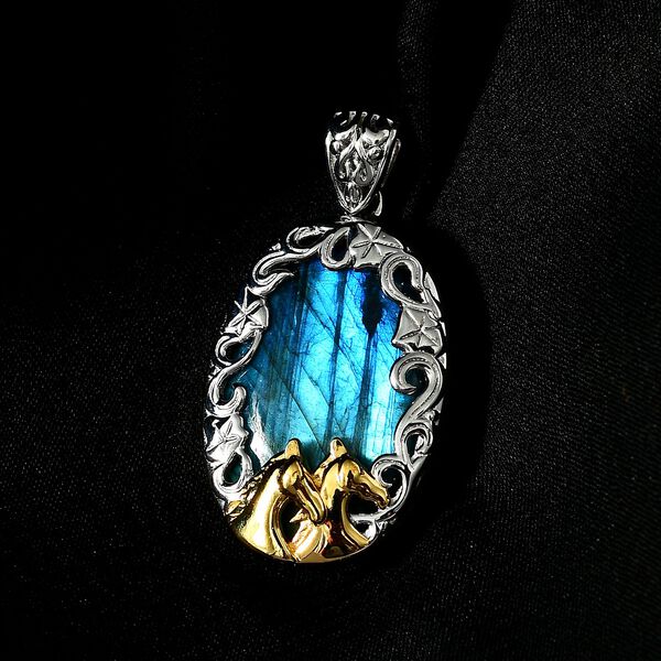 AAA Labradorit Anhänger - 32,73 ct. image number 3