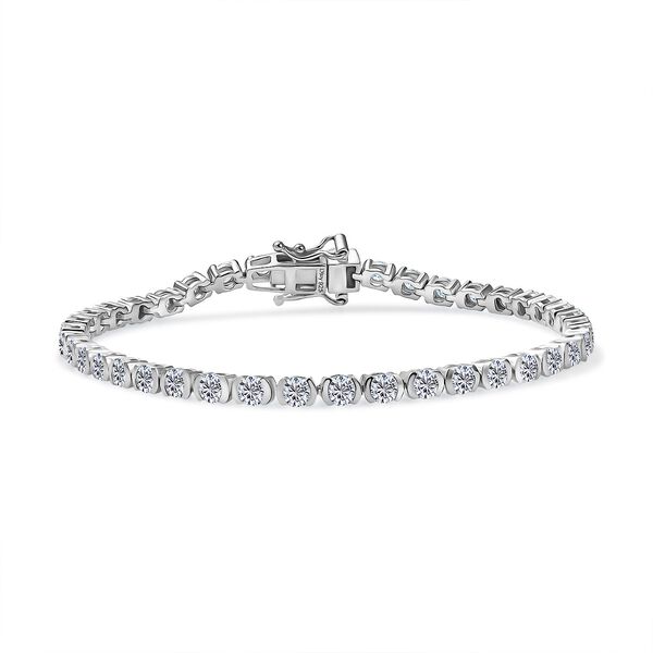 D’joy Moissanit Armband ca. 19 cm 925 Silber rhodiniert ca. 5.08 ct image number 0