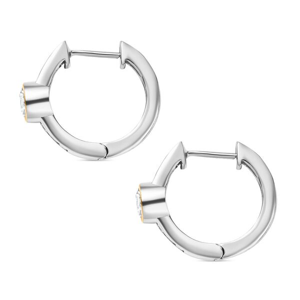 Zweifarbige Moissanit Ohrringe - 1,36 ct. image number 5