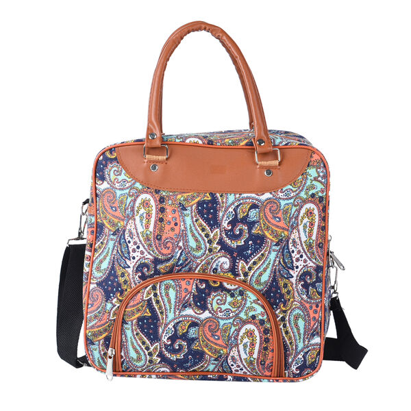 Damen Handtasche, Paisleymuster, Größe 30x30x12 cm, Mehrfarbig image number 0