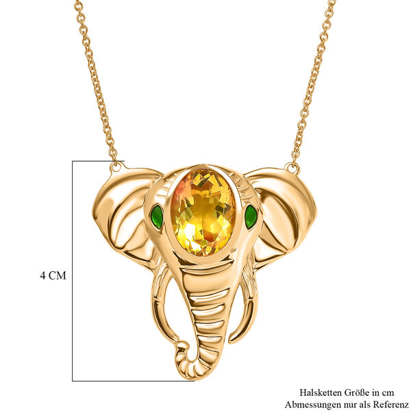 EVER TRUE Sphaleros Quarz Halskette ca. 50 cm Nickelfreies Messing ca. 9,86 ct. image number 6