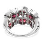 Rhodolith Granat Ring 925 Silber Platin-Überzug image number 4