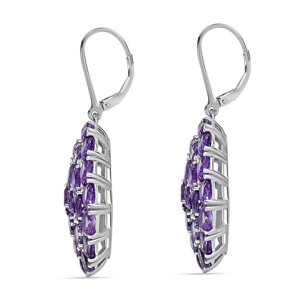 Afrikanische Amethyst Ohrringe, 316L Edelstahl ca. 11.35 ct image number 4