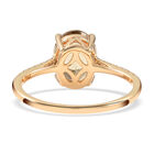 AAA Turkizit und weißer Diamant-Ring I1 G-H, zertifiziert und geprüft, 585 Gelbgold  ca. 2,15 ct image number 4