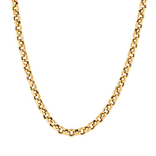Italienische Rolo Kette ca. 45 cm 925 Silber Gold-Überzug ca. 18,50g image number 0