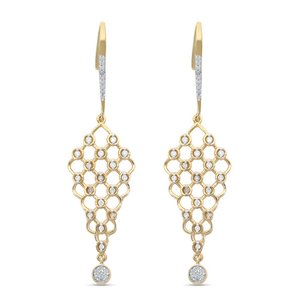 Diamant-Ohrh&auml;nger in Silber