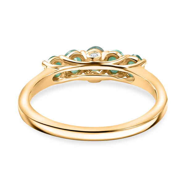 D'Joy AA Smaragd und Diamant Ring - 0,84 ct. image number 5