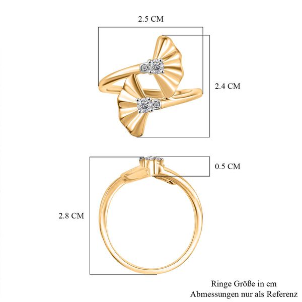 GP Italian Garden Kollektion- SI Labor Diamant  und Kanchanaburi blauer Saphir-Ring - 0,27 ct. image number 7