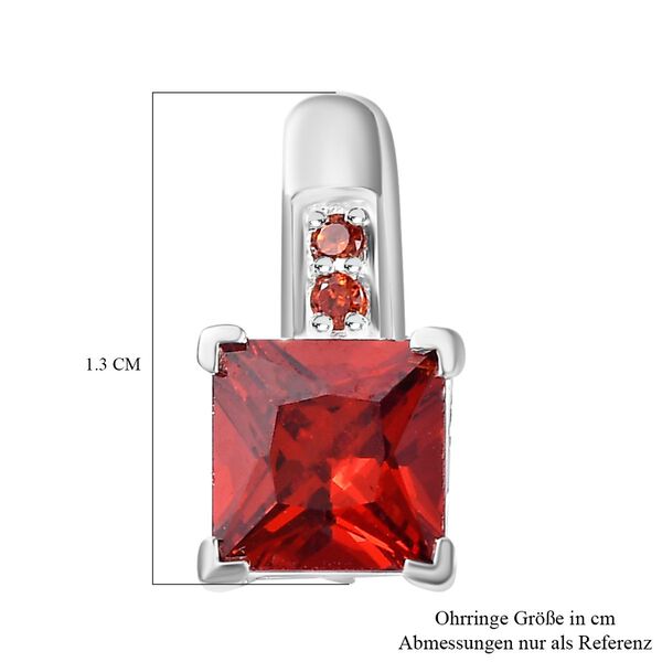 LUSTRO STELLA Granat Zirkonia Ohrringe image number 7