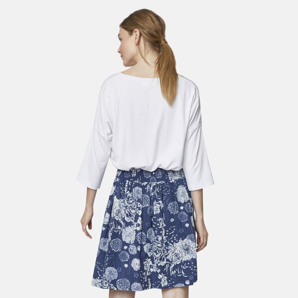 Bambus V-Ausschnitt T-Shirt, Größe 44, Weiß image number 1