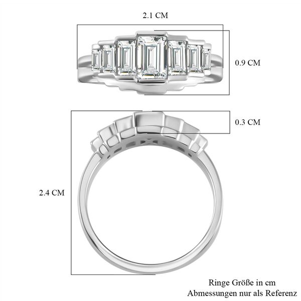 Moissanit Ring - 1,48 ct. image number 6