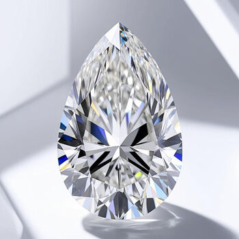 LUXURIANT DIAMOND- VS Labor Diamant ungefasster Edelstein, Tropfen- und Facettenschliff - 7 ct.