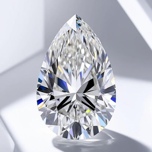 LUXURIANT DIAMOND- VS Labor Diamant ungefasster Edelstein, Tropfen- und Facettenschliff - 7 ct. image number 2