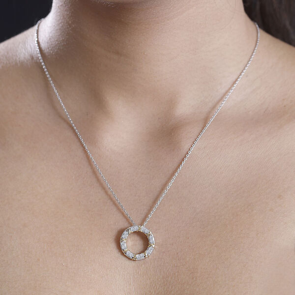 LUXURIANT SI Labor Diamant Anh&auml;nger mit 45cm Kette - 0,50 ct. image number 3
