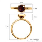 Mosambik Granat mehrreihiger Ring, 925 Silber Gelbgold Vermeil ca. 2.79 ct image number 6